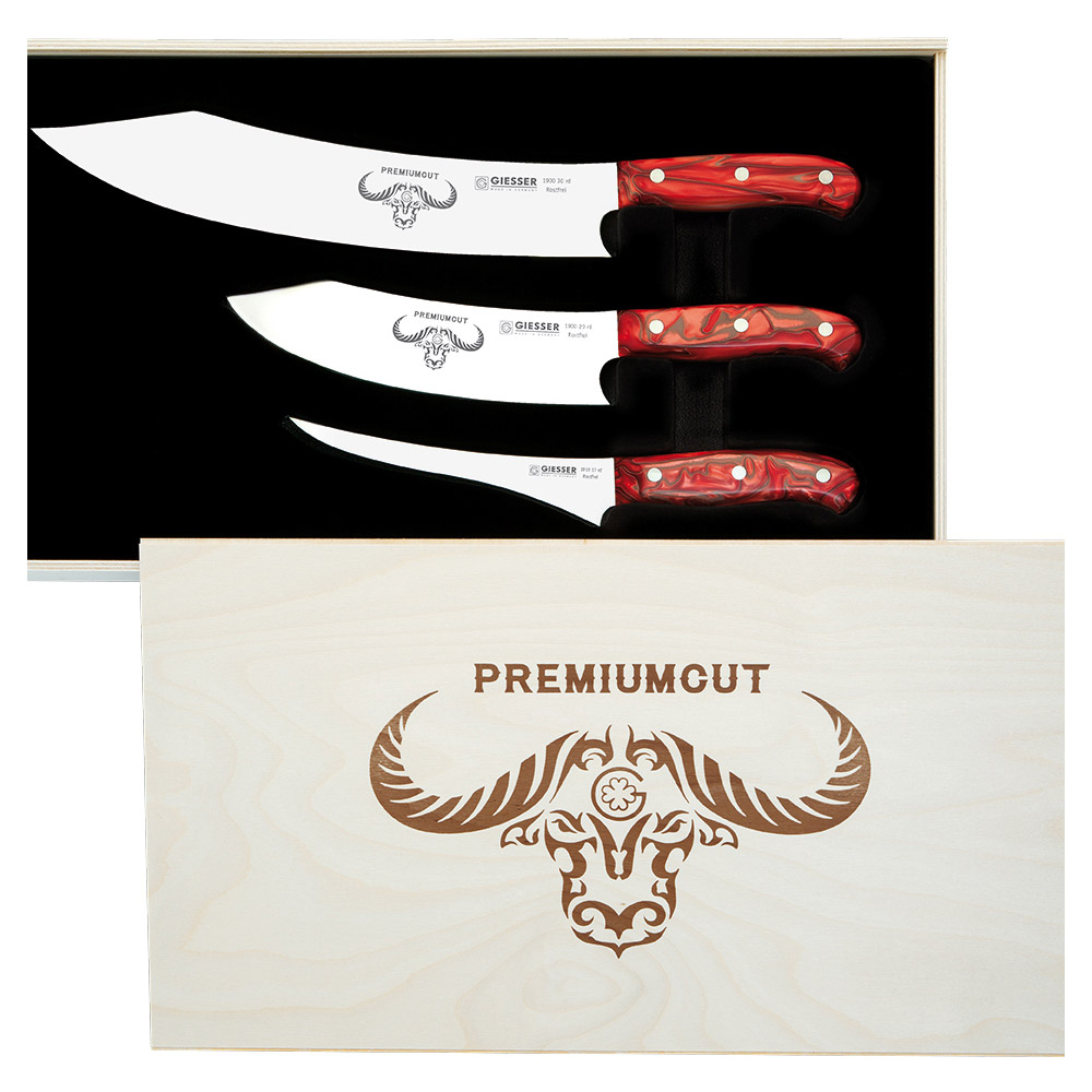 PremiumCut 3er Set Red Diamond Messer